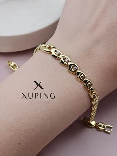 Женский браслет, 19 см, Xuping — 1001PRT-BRASLET9-БЕЛЫЙ