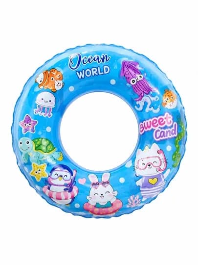 Детский круг для плавания 70 см, Swimming Ring, с рисунками морских животных — ERKINVE-SWIMMINGRING70CM