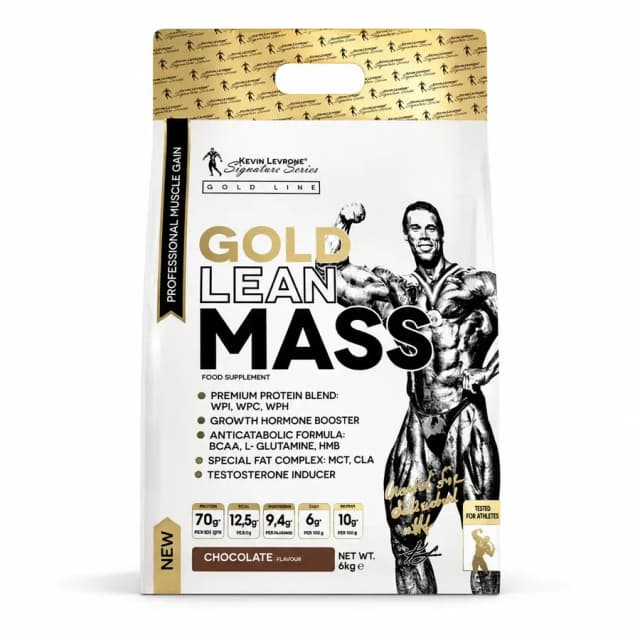 Oqsil-uglevodli geyner Kevin Levrone Gold Lean Mass Gainer Chocolate, 6 kg