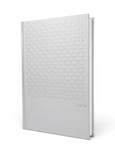 Блокнот А5, 120 листов, Soft touch, в клетку — VATOFF-SOFT-СЕРЕБРН-A5