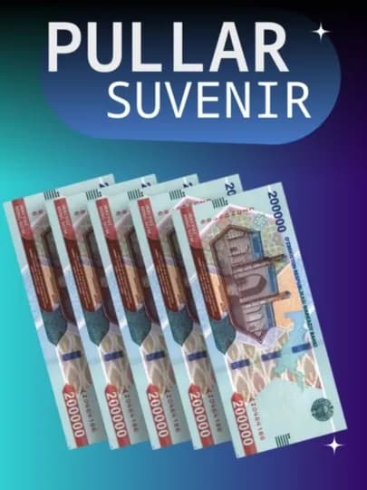 Сувенирные деньги, сумовые купюры, 50 тыс, 100 тыс, 200 тыс — HOSTORE-PULLL-СИНИЙ-50pul