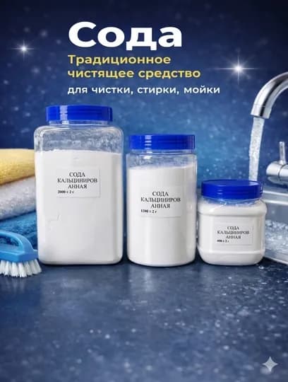 Сода кальцинированная чистящее средство, для стирки и уборки — VISMAG-KALCINIROVANNAYASODA-KaSo600
