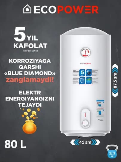Водонагреватель Ecopower DSZF20- LJ/80Y6A2, белый