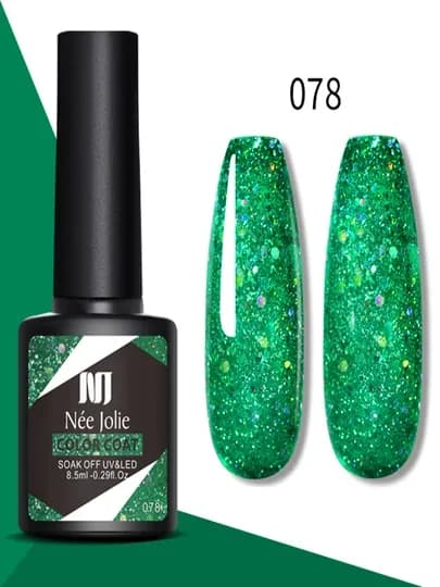 Цветной гель лак, маникюр — TOPNAIL-0330400-ЗЕЛЕН