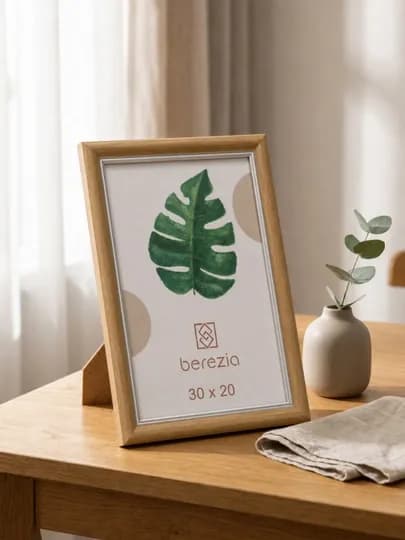 Рамка, Bereza, пластиковое стекло, A4, 30*20 см — KGB-30X20-МЯТН
