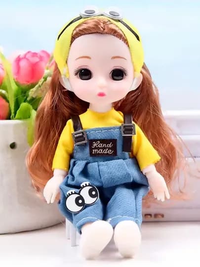 Кукла для девочек, шарнирная — BABYMAM-BARBIE-ЖЕЛТ