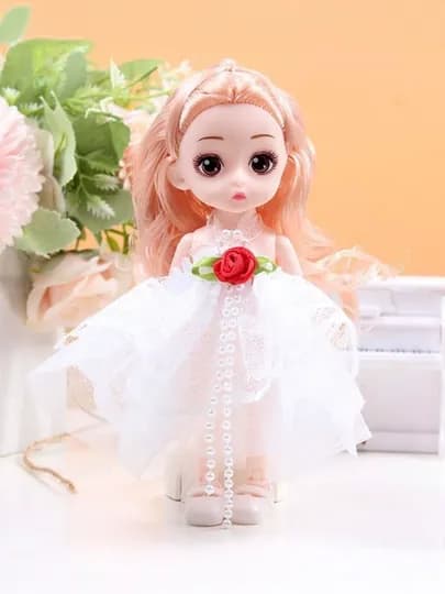 Кукла для девочек, шарнирная — BABYMAM-BARBIE-АЛЫЙ