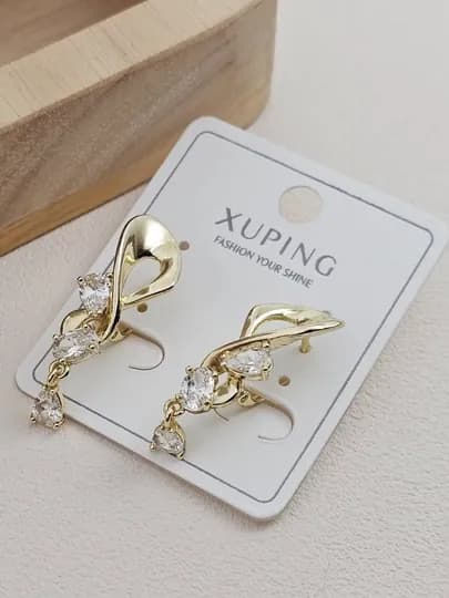 Серьги для девочек и женщин, Xuping — 1001PRT-XUPINGO-БЕЖМЕЛ