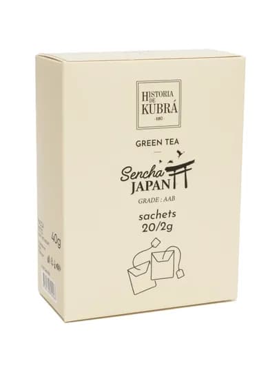 Зеленый чай "SENCHA JAPAN", 20 пакетиков, 40 гр — KUBRA-SENPAKE