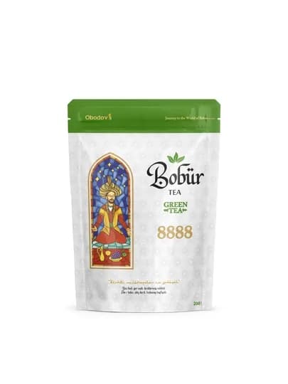 Bobur Tea 8888 – Зелёный чай 200 г — BOBURTE-ЧАЙ8888