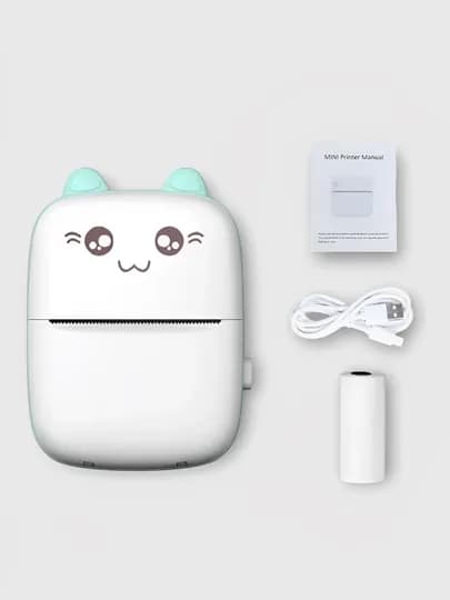 Беспроводной мини термопринтер для телефона, для детей, с Bluetooth — HOMEPOI-ТПРИНТ-БИРЮЗ