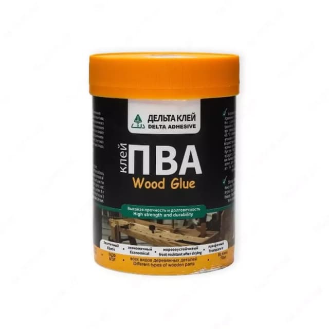 Клей ПВА ”Delta Adhesive” Wood Glue — специализированный поливинилацетатный клей.