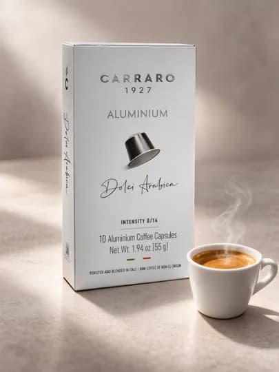 Кофе в капсулах Carraro Dolci Arabica для Nespresso, алюминиевые, 10 шт — TCFSHOP-CARRALUMARABICA