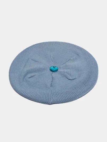Берет для детей, шапка, беретка детская до 3 лет — COMF0RT-BERETS-ГОЛУБ-3