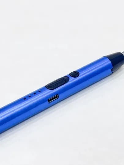 Кухонная зажигалка, электронная, зарядная от USB, 360 градус, многоцелевая — SMARTUS-ZAJIGANIYA-СИНИЙ