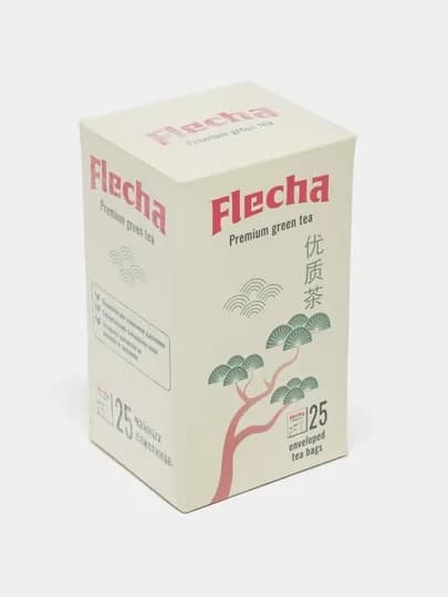 Китайский зеленый чай Flecha Premium пакетированный, 25 * 2 гр — FLECHA-FLEPAK