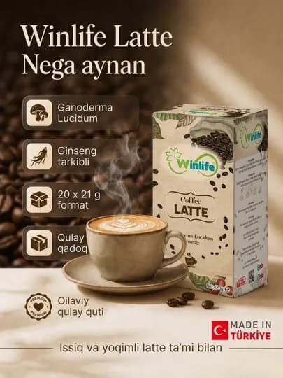 Кофе Winlife LATTE — TURKLIF-LATTE