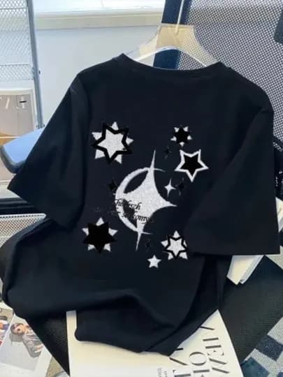 Женская футболка oversize – футболка для женщин — SIDDIQO-YURFUT-ЧЕРНСТЕ-M