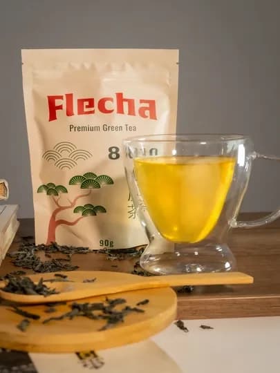 Китайский зеленый чай Flecha Premium 8810, крупнолистовой, 90 г — FLECHA-FLC8810