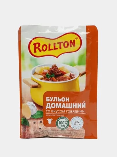 Бульон Rollton, по домашнему, со вкусом говядины, 90 г — РОЛЛТОН-P036849