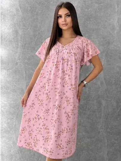 Ночная сорочка — MONWEAR-W2000-РОЗОВ-5052