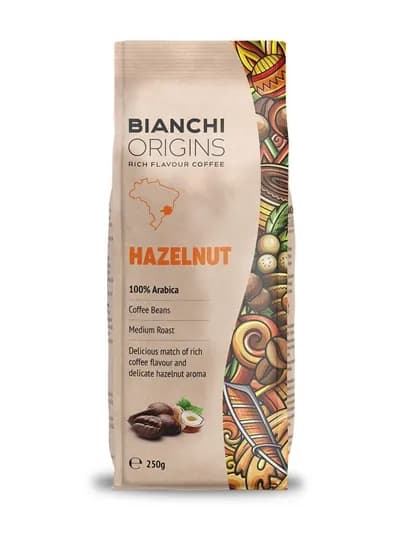 Кофе зерновой "BIANCHI Origins Hazelnut" 250 гр — ERKSONS-BOH250