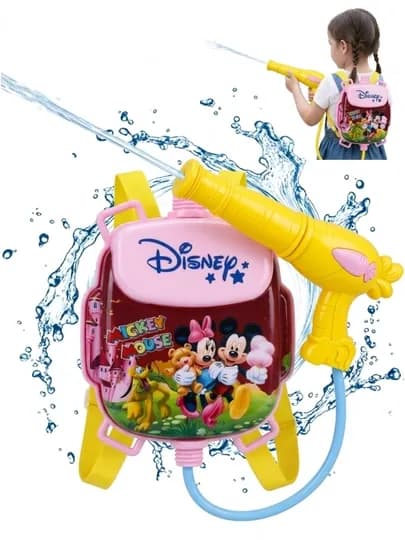 Водяной пистолет Water Gun, с рюкзаком - резервуаром для воды, 1,2 литра — RADORAY-VODINOYRANES5-КОНФЕТН