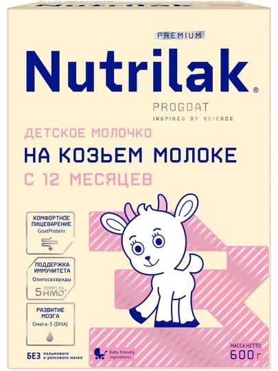 Сухой молочный напиток Nutrilak Premium 3, на козьем молоке, 600 г — INFAPRI-P11D8E9