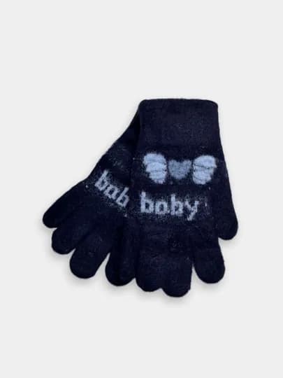 Зимние детские перчатки, 5-7 лет — SAKO002-BABY-ТЕМНСИН