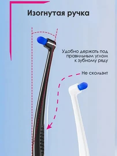 Монопучковая зубная щетка для брекетов, имплантов и межзубных промежутков, и для элайнеров — OOSIYO-CHETKA-ЧЕРНСТЕ