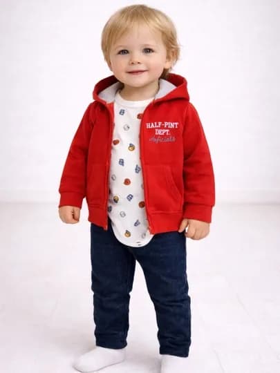 Детский комплект 3-в-1: худи, боди и штаны — BABYKDS-BKIDS125-АЛЫЙ-36МЕС