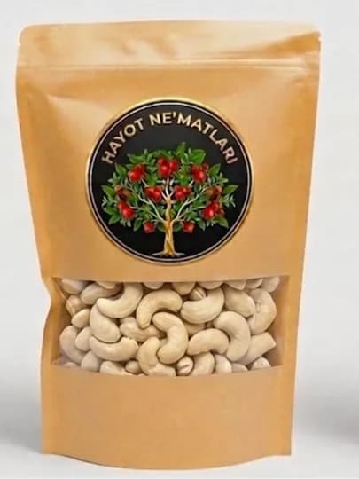 Hayot Ne`matlari Премиальные орехи кешью – натуральный вкус и полезный перекус 200 гр — HAYOTOK-KEESHUUUMEVAA