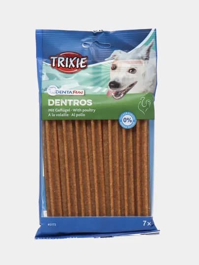 Лакомства для чистки зубов у собак Trixie dentros, 180 г — TRIXIE-3173