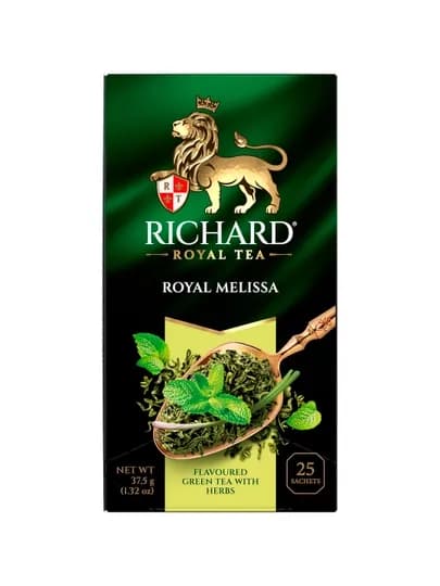 Чай Richard "Royal Melissa", зеленый, 25 сашетx1,5 г — DANIHA-DFCVM23