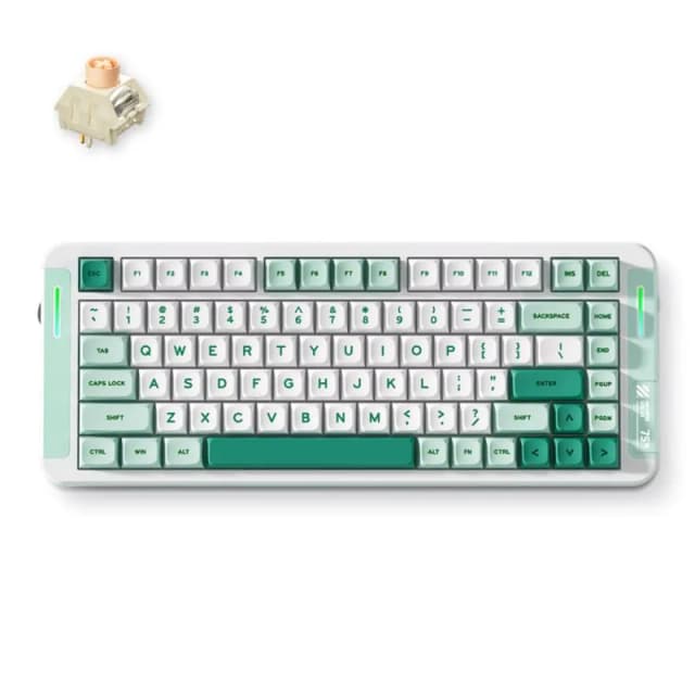 MCHOSE X75 V2 Green, Icy Cream Switch, RGB LED, Hot-Swap