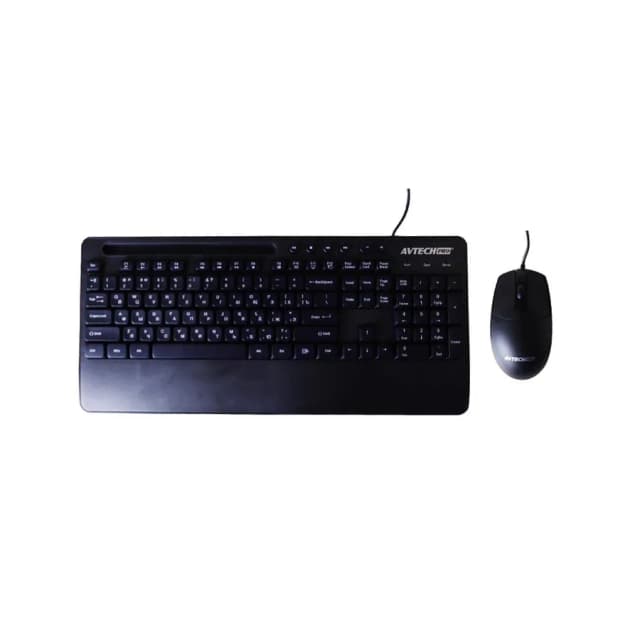 Проводная клавиатура и мышь Avtech PRO C303 (Black)