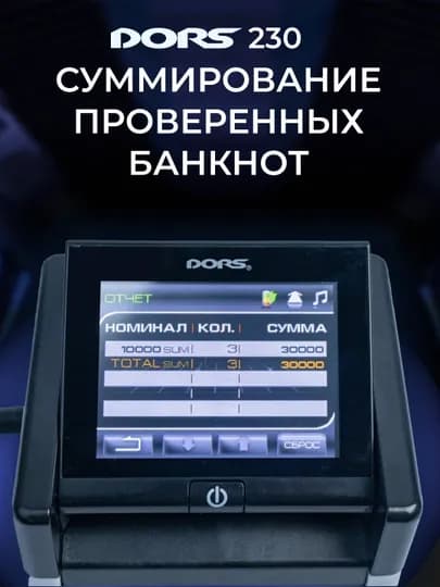 Детектор банкнот DORS 230, для проверки денег — DORS-DRS230