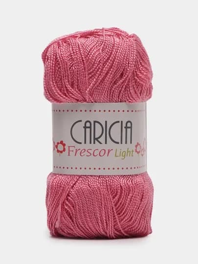 Пряжа Caricia - 375 м, 75 г, 100 % акрил, в упаковке 1 шт — PRYAJA1-CARICI1-ТЕМНРОЗ