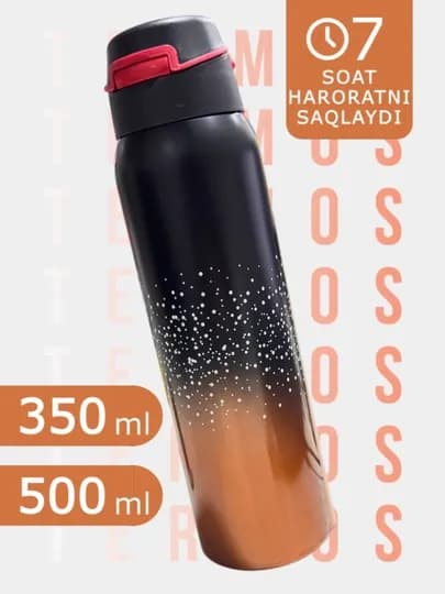 Термос с трубочкой, для взрослых и детей, 500, 350 мл / Zi Store — ZISTORE-001271-ХАКИ-001273