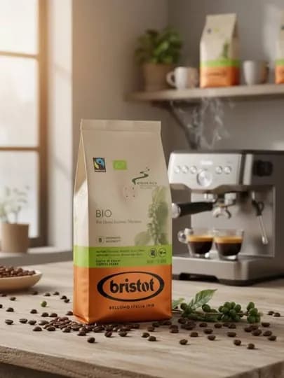 BRISTOT bio organic, кофе зерновой, 1 кг — BRISTOT-BIORGANIC1KG