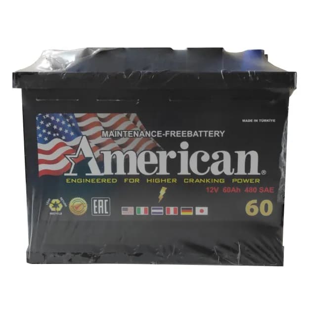 Аккумулятор YigitAku American 60AhL для легковых авто Nexia 1,2, Spark, Cobalt