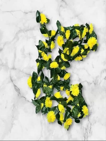Искусственная декоративная лиана 1.7-2.3 м, экопластик декор — FLOSHOP-ЛИАНА-ЖЕЛТ