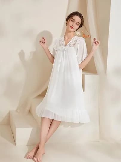 Женская домашняя одежда, пижамы — UNCLOTH-PIJAMA-БЕЛЫЙ-XL