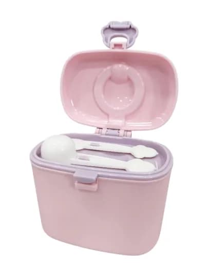 Контейнер для детской смеси 380, 550 мл — KITOB-MILKBOX-РОЗОВ-550ml
