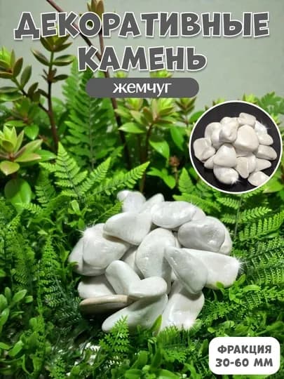 Kамень, цветные камни для украшения декора, ландшафта, аквариума и цветочных горшков — PNDCCPT-123KG-СЕРЕБРН-2 kg