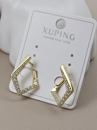 Серьги для девочек и женщин, Xuping — 1001PRT-XUPINGO-ГОРЧИЧ