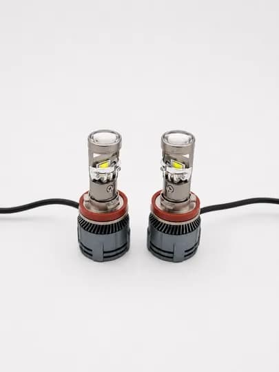 LED лампы ZIMMER A800 mini lens CANBUS ближний дальний свет 6000K — CHMPLED-ZIMMERA800-ЧЕРН-H7