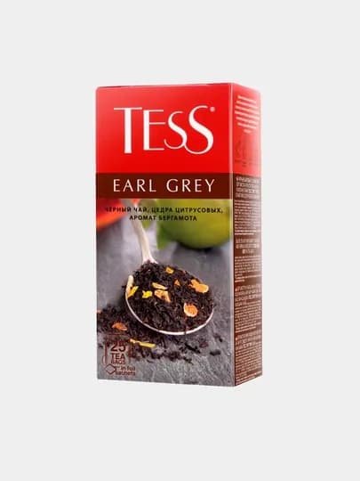 Чёрный чай Tess Earl Grey, 1.8 г, 25 шт — NIVEA-ЧАЙ0011