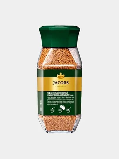 Кофе растворимый Jacobs Monarch Intense, стеклянная банка, 47.5 г — JAC-4607001