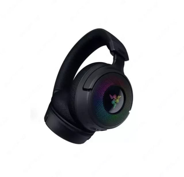 Гарнитура игровая Razer Kraken V4, USB-A/WL/BT, RGB, чёрный,